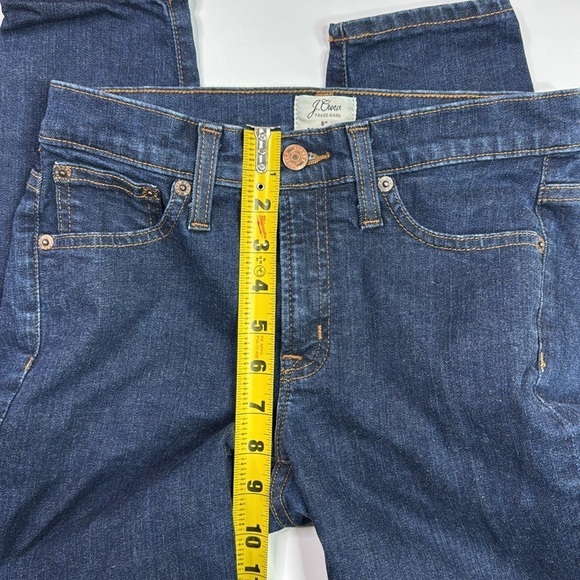 J.Crew 8" Toothpick Dark Wash Skinny Jeans Size 26 - Picture 8 of 12